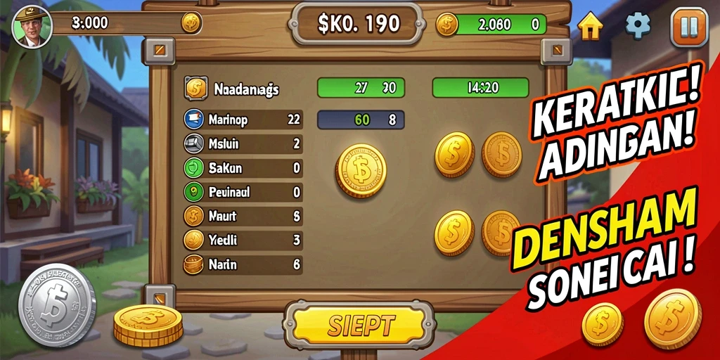 Karakter unik dengan desain menarik.