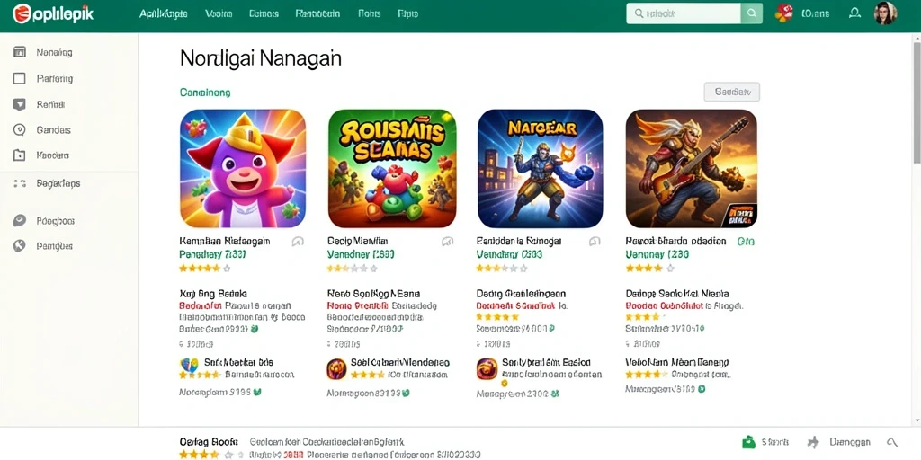 Lingkungan permainan yang beragam dan indah.
